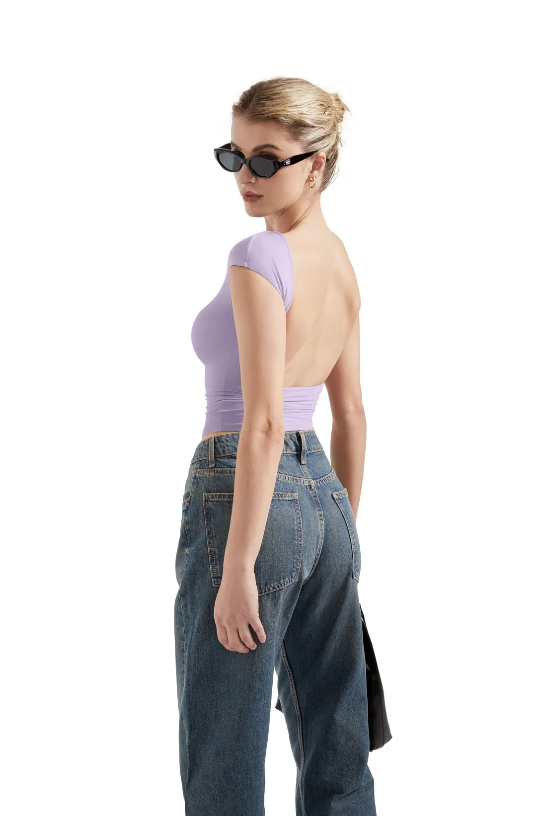 Buttery Soft Backless Shirt - Image 41