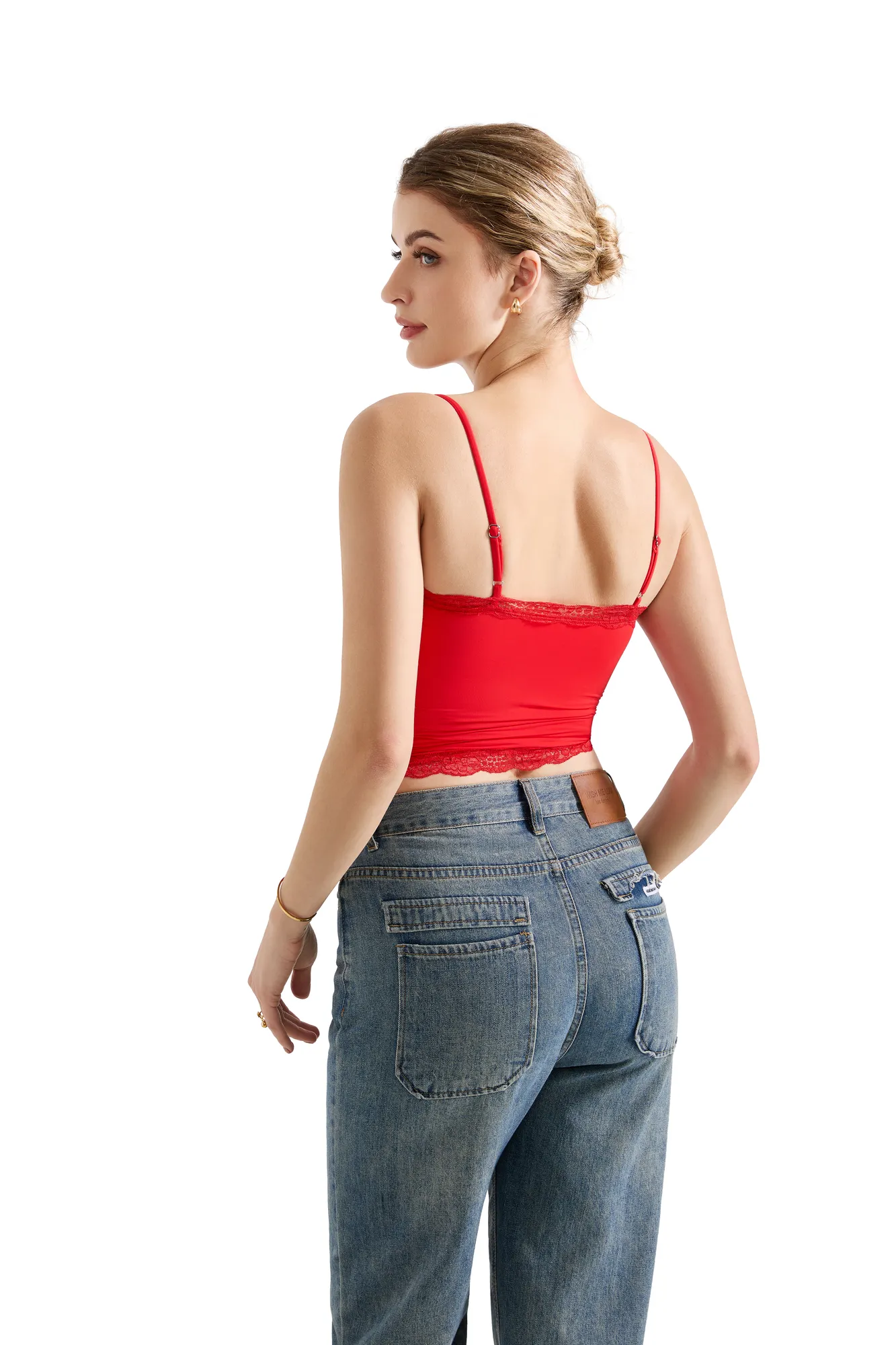 Buttery Soft Cami Lace Tank Top - Image 16