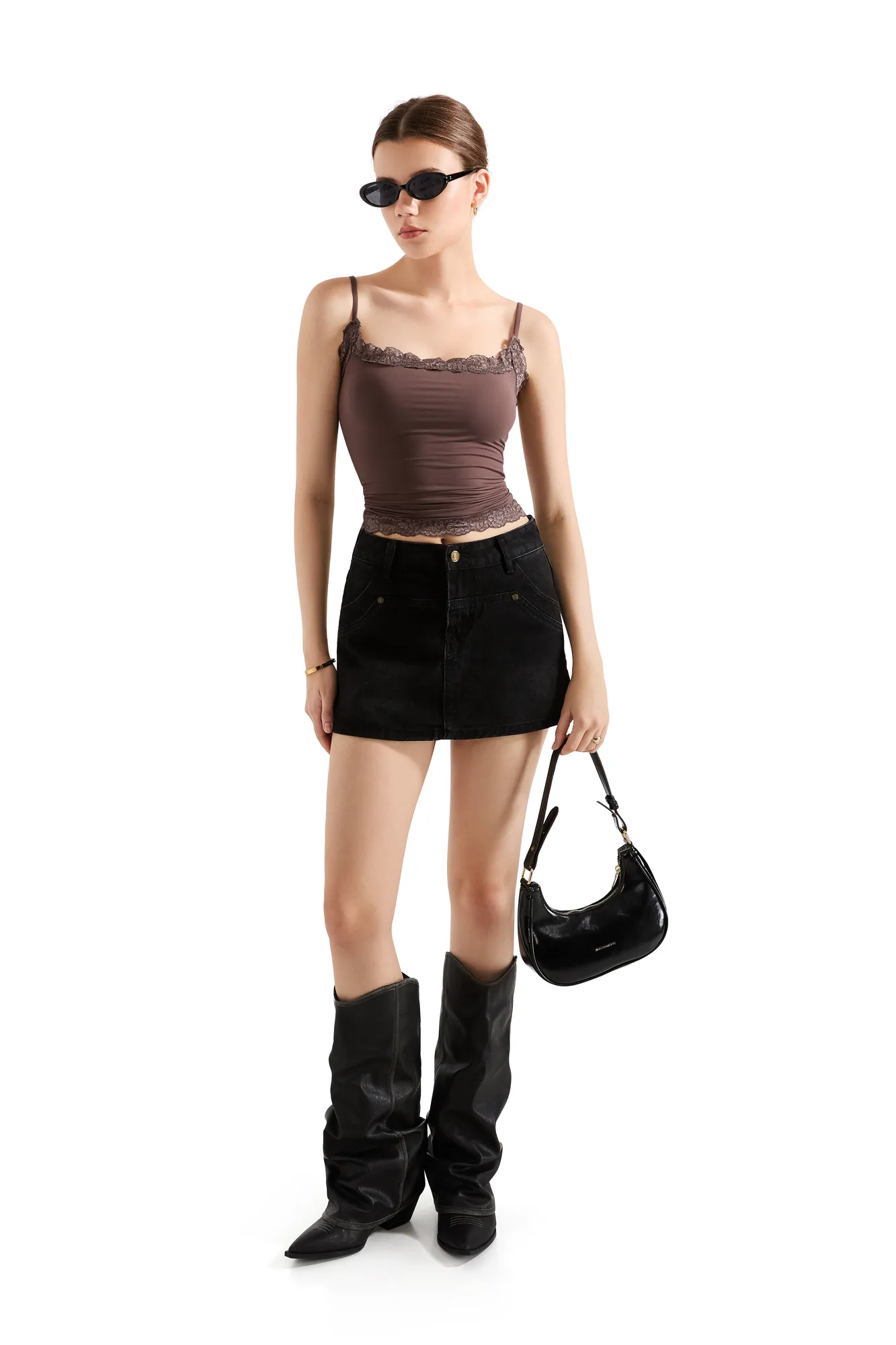 Buttery Soft Cami Lace Tank Top - Image 35