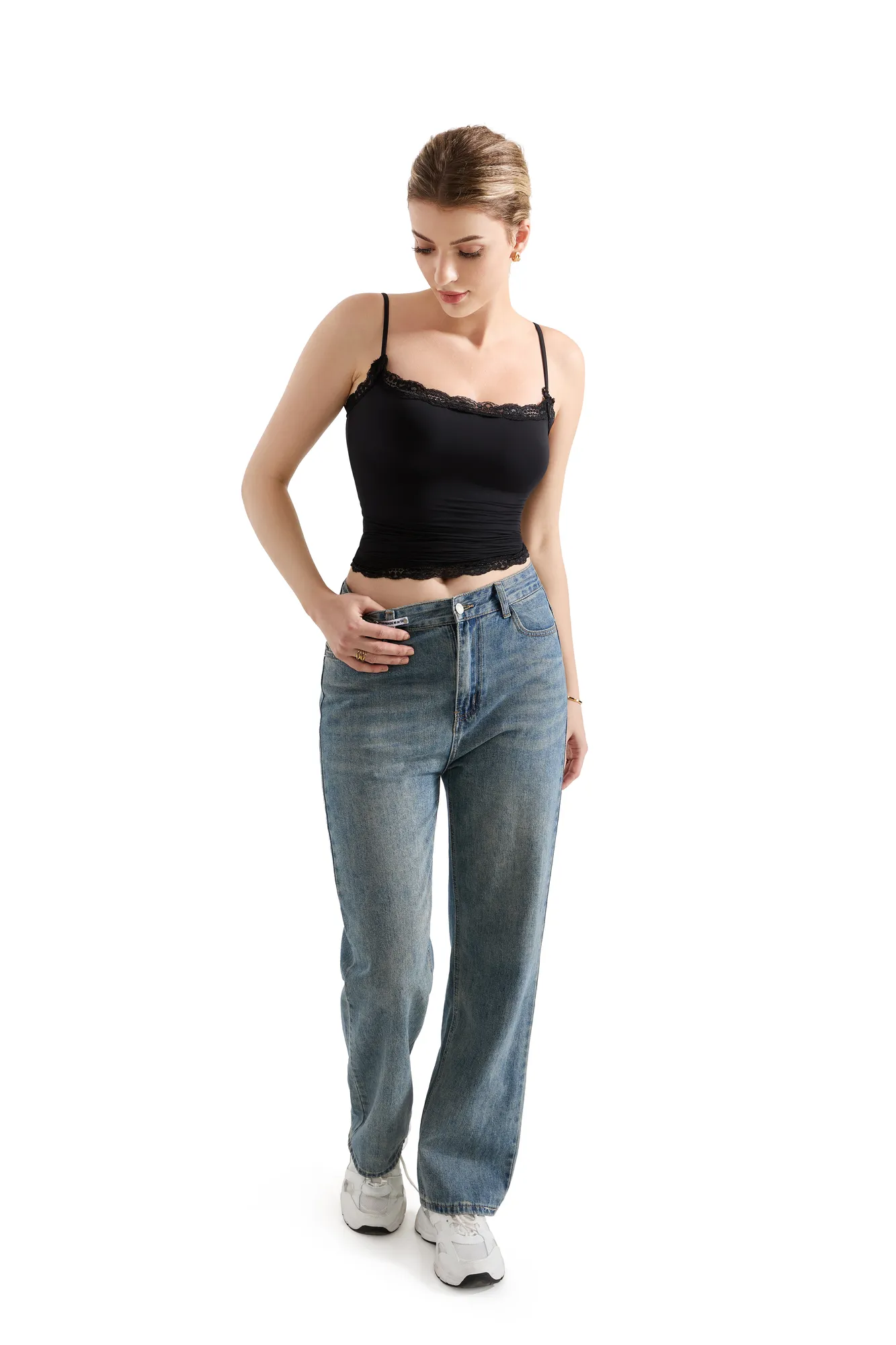 Buttery Soft Cami Lace Tank Top - Image 4