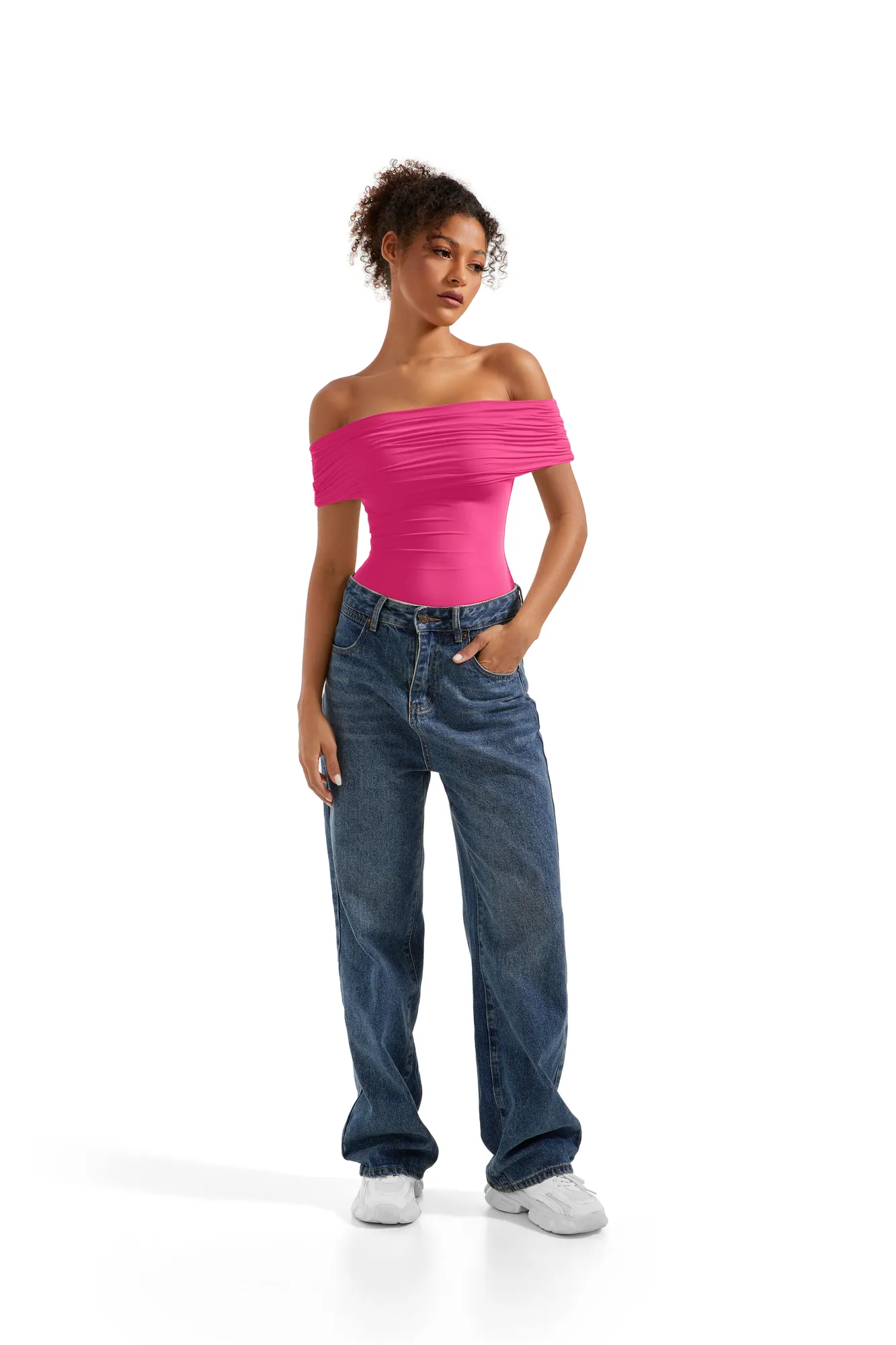 Buttery Soft Off Shoulder Bodysuit - Image 25