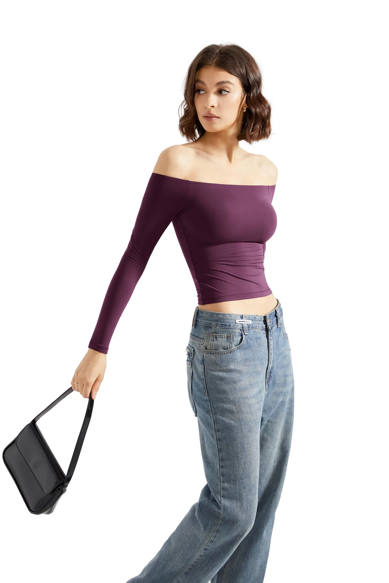 Buttery Soft Off Shoulder Shirt - Long Sleeve - Image 105