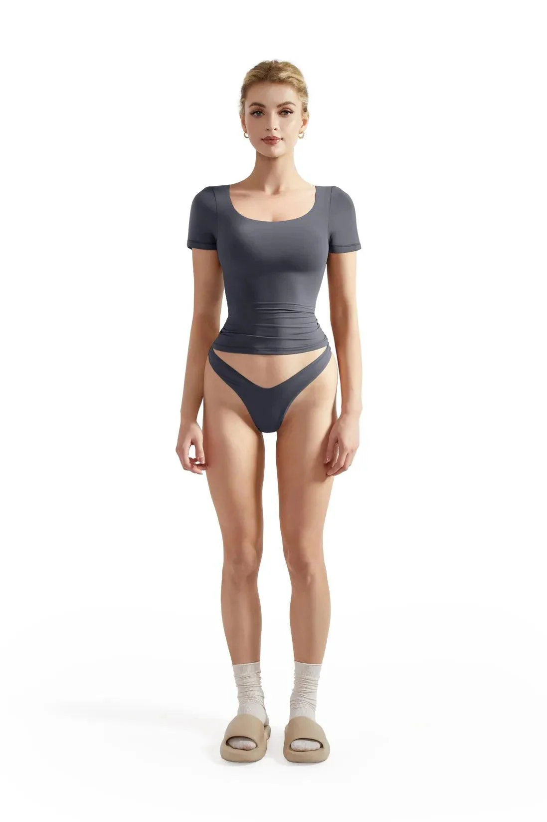 Buttery Soft Scoop Neck Shirt - Short Sleeve - Image 21