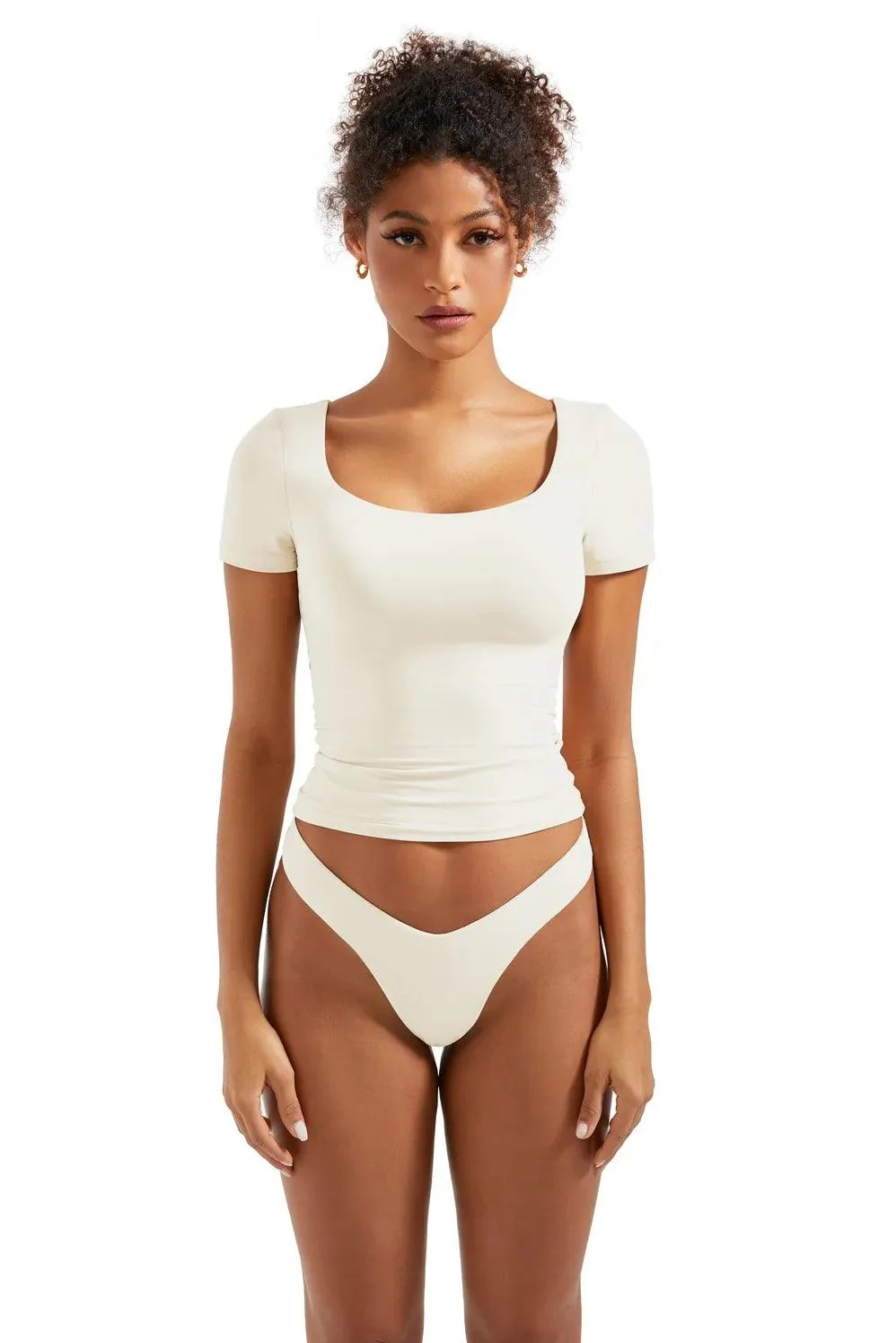 Buttery Soft Scoop Neck Shirt - Short Sleeve - Image 39