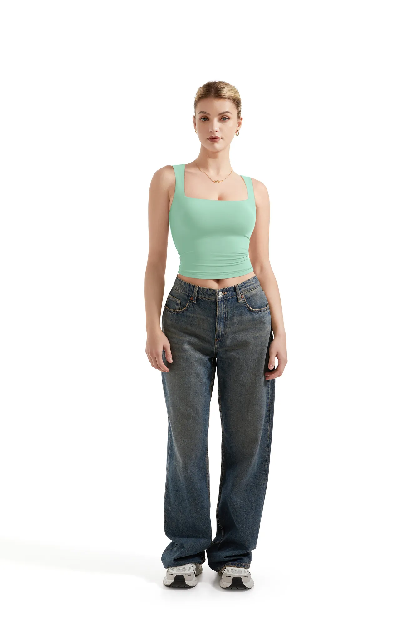 Buttery Soft Square Neck Tank Top - Image 25