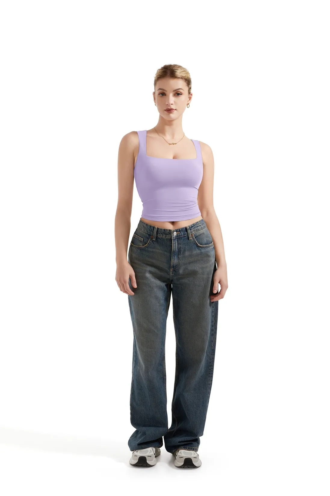 Buttery Soft Square Neck Tank Top - Image 62