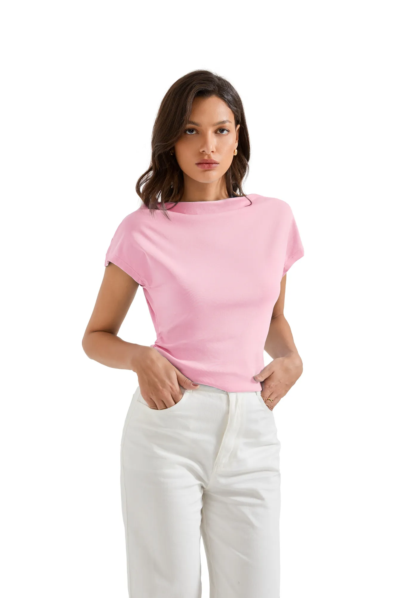 Cotton Multi-Way Off Shoulder Shirt - Image 19