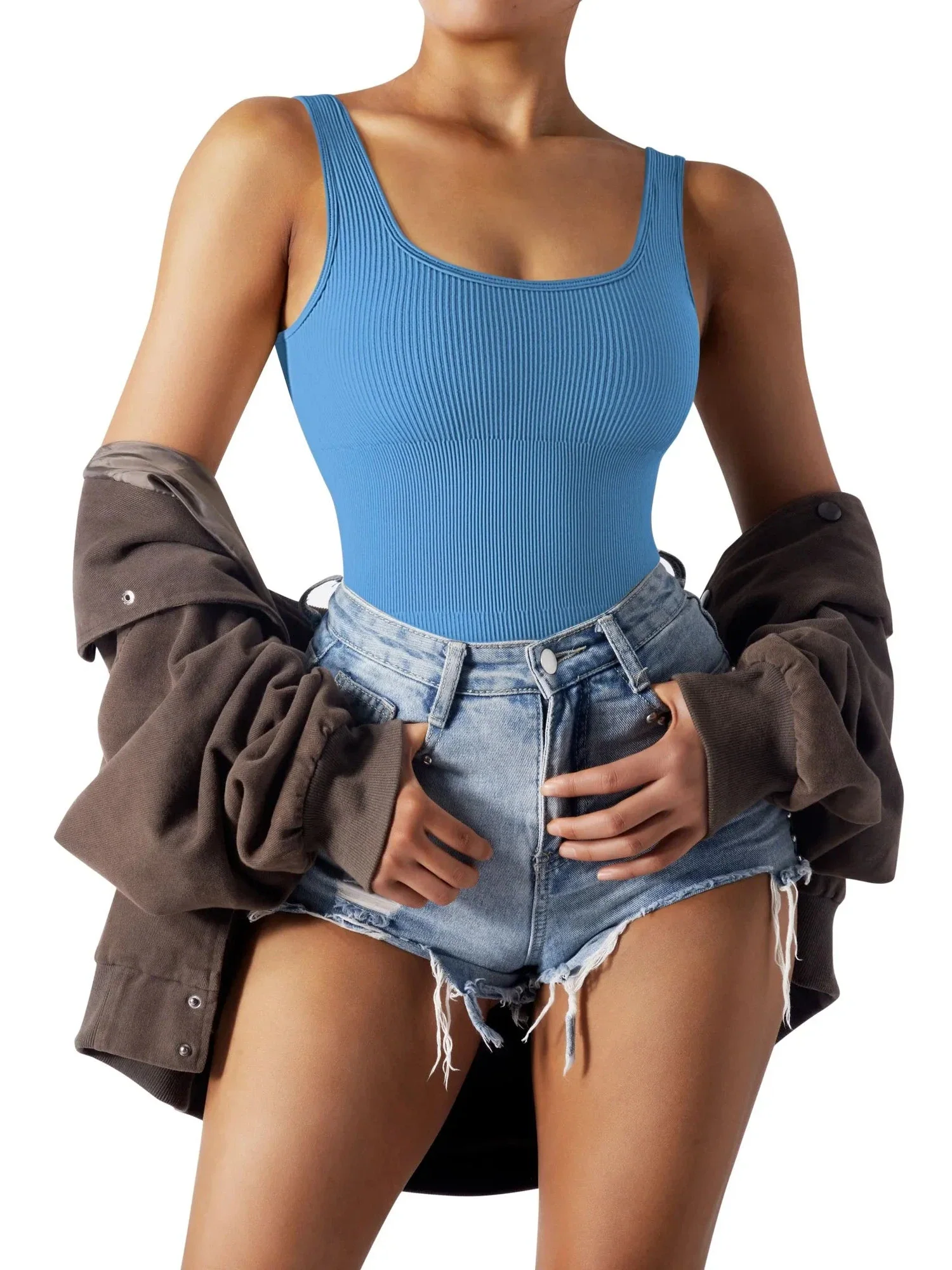 Ribbed Bodysuits - Image 84