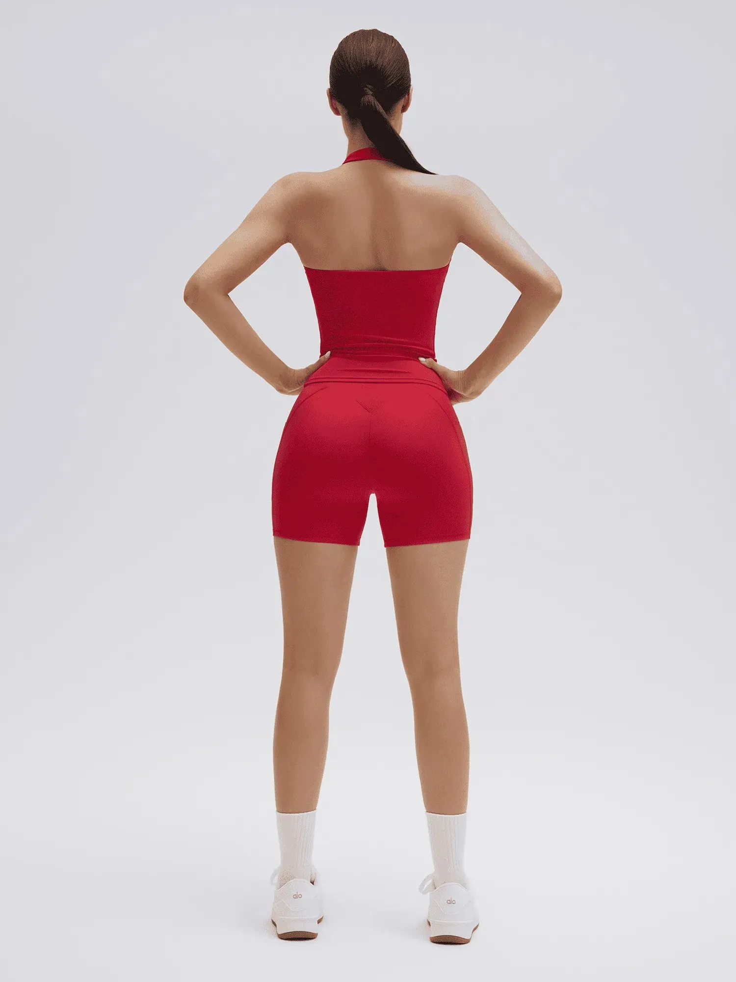 Halter Neck High Waisted 2 Piece Workout Sets - Image 10