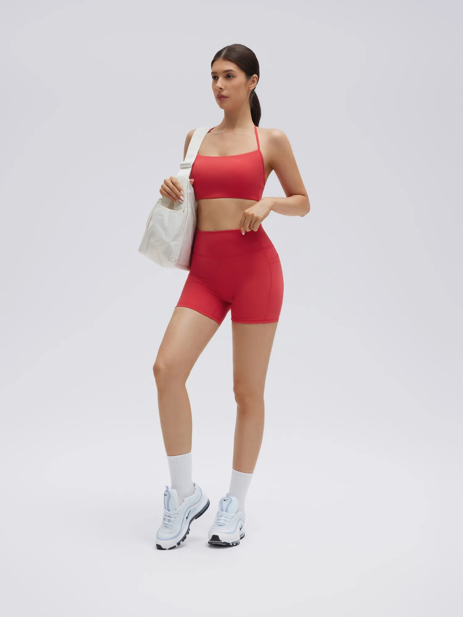Halter Criss Cross Crop Tops 2 Piece Workout Sets - Image 52