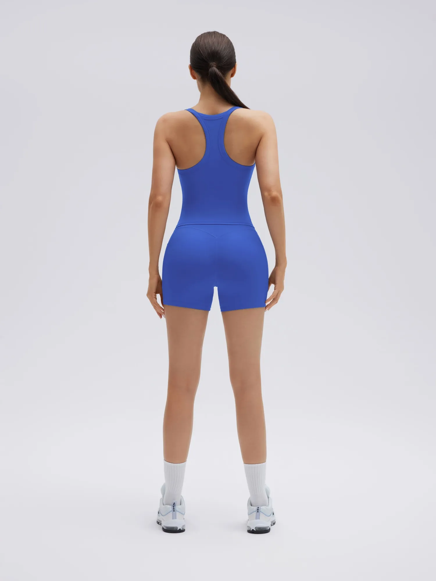 Padded Racerback Criss cross back top 2 Piece Workout Sets - Image 20