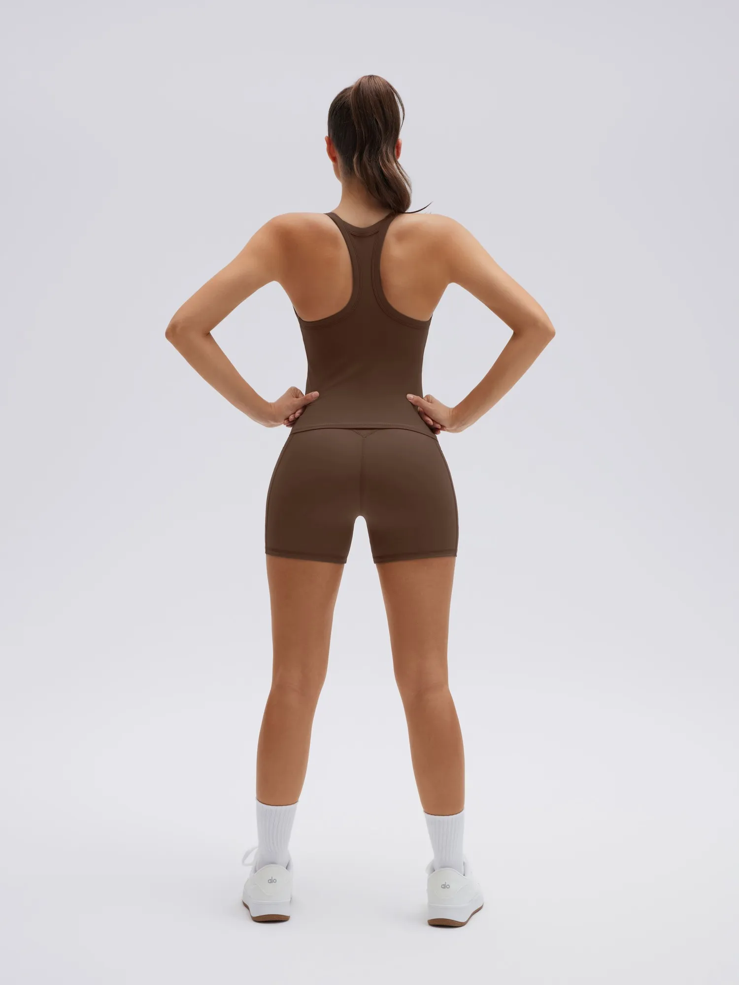Padded Racerback Criss cross back top 2 Piece Workout Sets - Image 34
