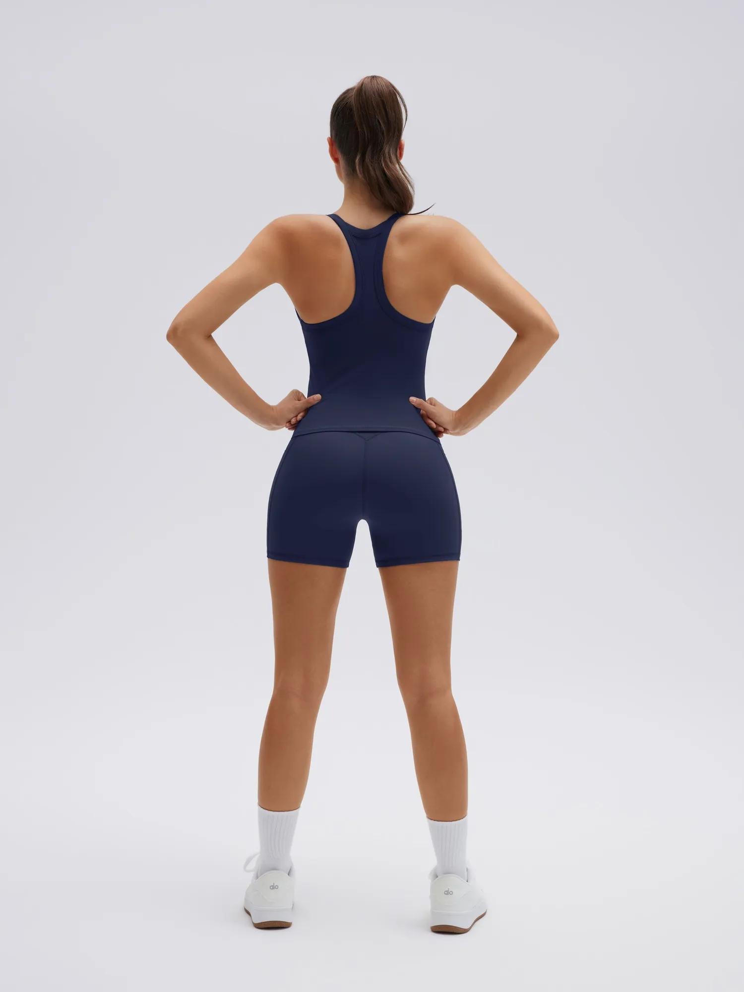 Padded Racerback Criss cross back top 2 Piece Workout Sets - Image 6
