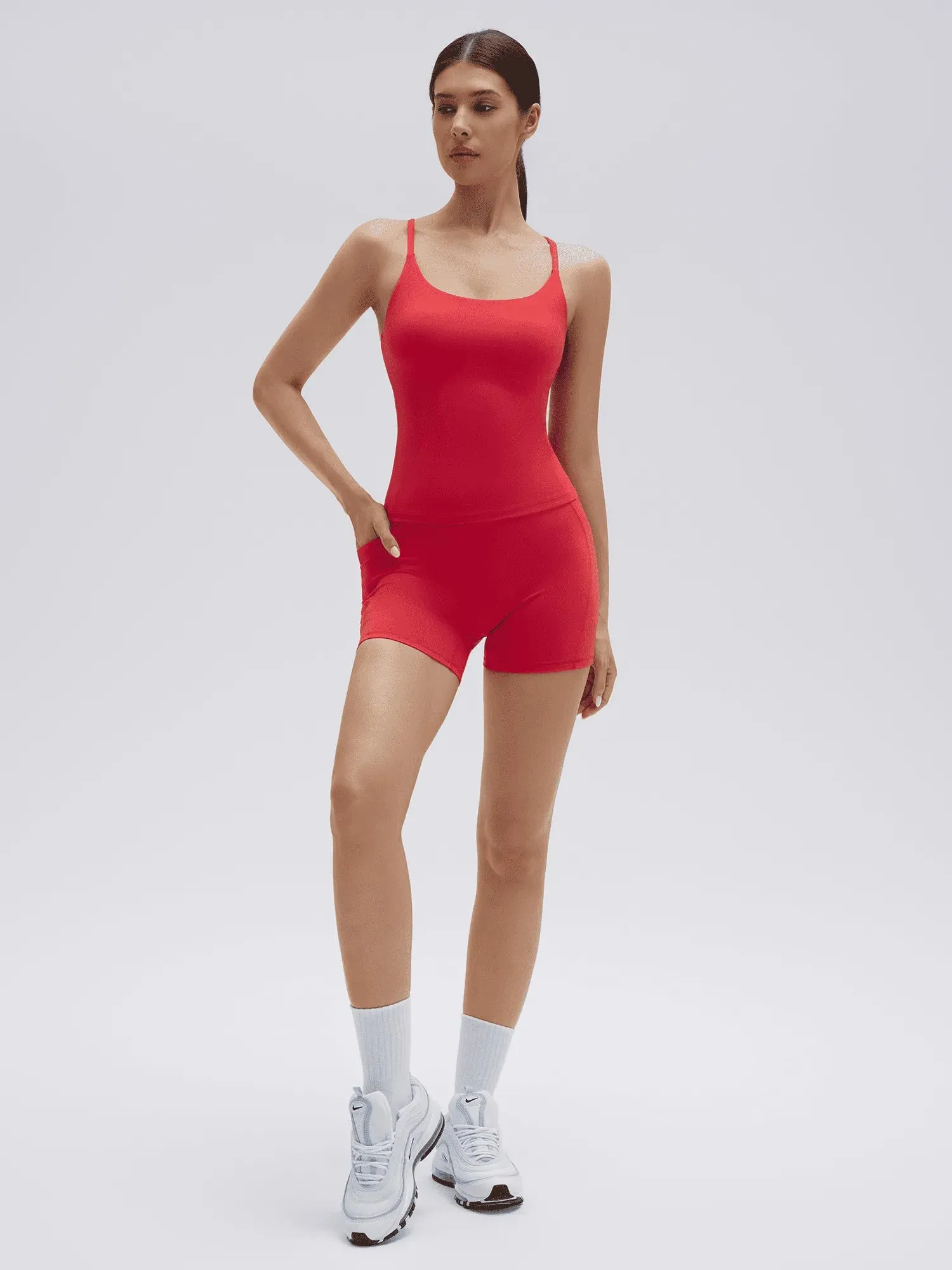 Scoop Neck Backless High Waisted 2 Piece Workout Sets - Image 19