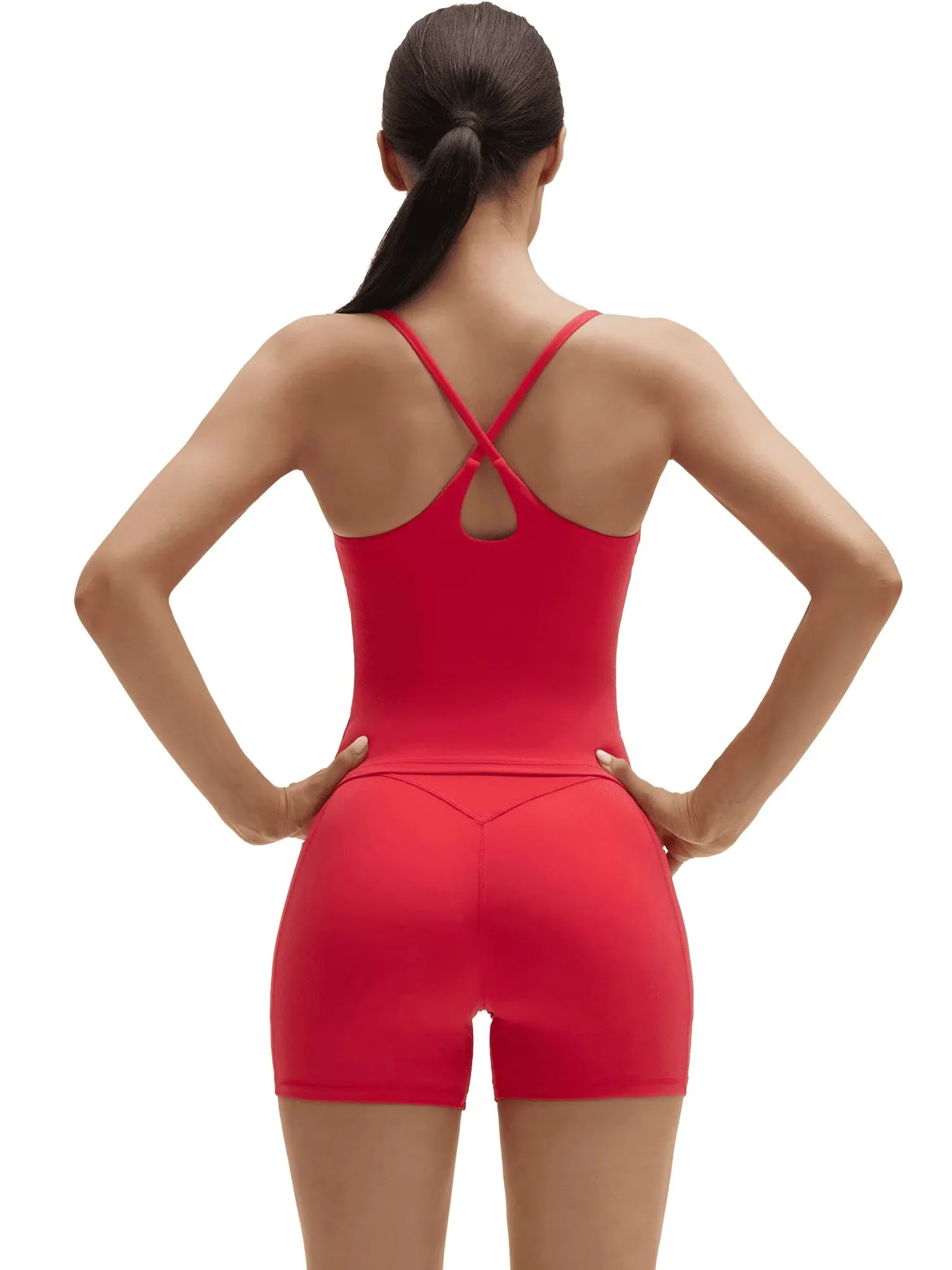 Scoop Neck Backless High Waisted 2 Piece Workout Sets - Image 22